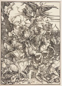 Apokalypsens fire ryttere af Albrecht Dürer