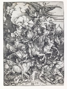 Apokalypsens fire ryttere af Albrecht Dürer