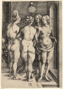 De fire nøgne kvinder af Albrecht Dürer