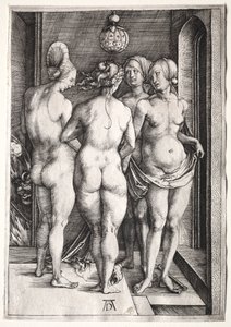 De fire hekse (fire nøgne kvinder) af Albrecht Dürer
