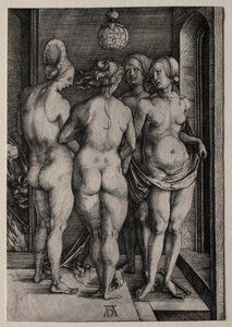 De fire hekse (fire nøgne kvinder) af Albrecht Dürer