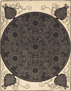 Den fjerde knude (der kombinerer syv cirkulære grupper af knob med sorte centre) af Albrecht Dürer