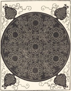 Den fjerde knude kombinerer syv cirkulære grupper af knob med sorte centre, sandsynligvis 15061507. af Albrecht Dürer