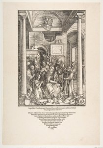 The Glorification of the Virgin, fra The Life of the Virgin, latinsk udgave, 1511, 1511. af Albrecht Dürer