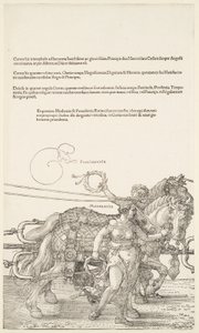 Den store triumfvogn: Providentia og Moderatio af Albrecht Dürer