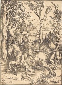 Ridderen til hest og Lansquenet af Albrecht Dürer