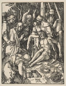 Klagesangen, fra Den lille lidenskab, ca. 1509. af Albrecht Dürer