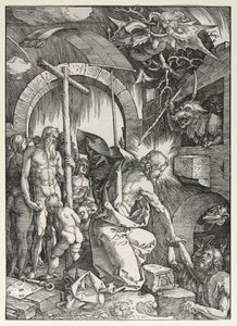 Den store lidenskab: Kristus falder ned i limbo, 1510. af Albrecht Dürer