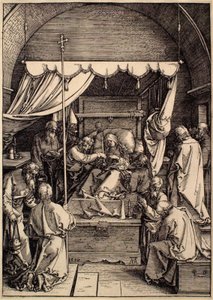 Jomfru Marias liv: Jomfru Marias død af Albrecht Dürer