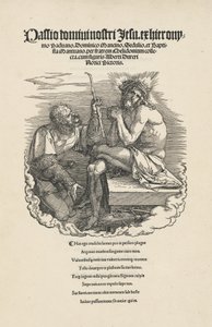 Sorgernes mand hånet af en soldat, sandsynligvis 1511. af Albrecht Dürer