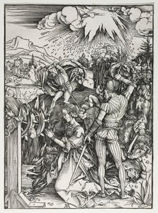 Sankt Katarina af Alexandrias martyrium af Albrecht Dürer