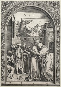 Mødet mellem Joachim og Anna ved Den Gyldne Port af Albrecht Dürer