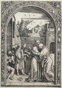 Mødet mellem Joachim og Anna ved Den Gyldne Port, 1504. af Albrecht Dürer