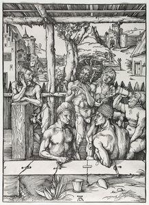 Herrebadehuset, ca. 1496-1497. af Albrecht Dürer