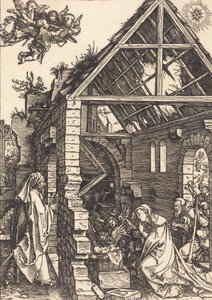 Fødselen, ca. 15021504. af Albrecht Dürer