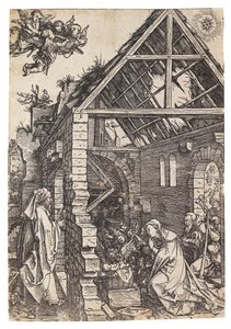 The Nativity of Christ, fra serien The Life of the Virgin, ca 1503. af Albrecht Dürer