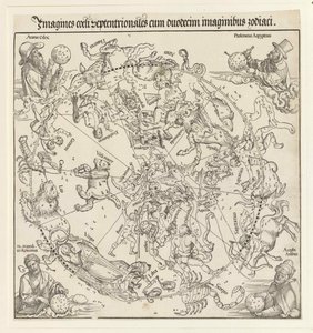 Den nordlige himmelhalvkugle, 1515. af Albrecht Dürer