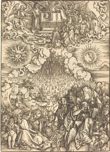 Åbningen af det femte og sjette segl af Albrecht Dürer