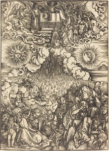 Åbningen af det femte og sjette segl af Albrecht Dürer