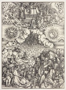 Åbningen af det femte og sjette segl af Albrecht Dürer