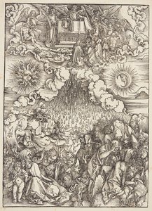 Åbningen af det femte og sjette segl af Albrecht Dürer