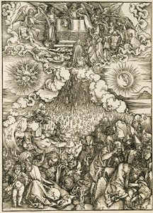 Åbningen af det femte og sjette segl af Albrecht Dürer