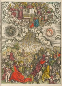 Åbningen af det femte og sjette segl af Albrecht Dürer