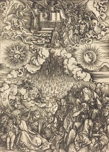 Åbningen af det femte og sjette segl, ca. 1497. af Albrecht Dürer