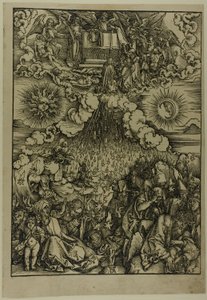 Åbningen af det femte og sjette segl, fra Apokalypsen af Albrecht Dürer