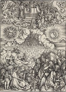 Åbningen af det femte og sjette segl, fra Apokalypsen af Albrecht Dürer
