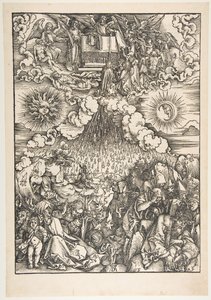 Åbningen af det femte og sjette segl, fra Apocalypse.n.d. af Albrecht Dürer