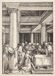 Præsentationen i templet af Albrecht Dürer