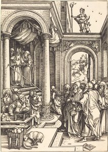 Præsentationen af jomfruen i templet af Albrecht Dürer