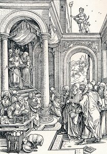 Præsentationen af jomfruen i templet, 1506 1906 af Albrecht Dürer