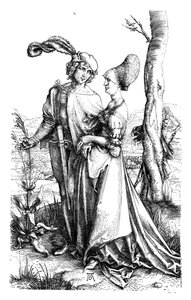 The Promenade, c1498, 1906 af Albrecht Dürer