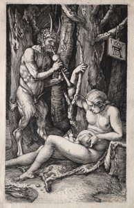 Satyrfamilien, 1505. af Albrecht Dürer