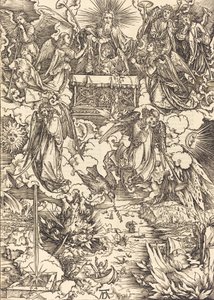 De syv engle med trompeterne, 1498. af Albrecht Dürer