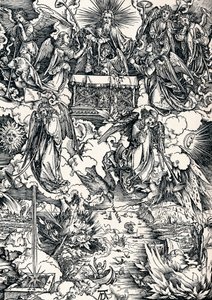 De syv trompeter er givet til englene, 1498 1906. af Albrecht Dürer