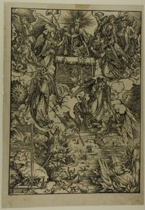 De syv trompeter, fra Apokalypsen af Albrecht Dürer
