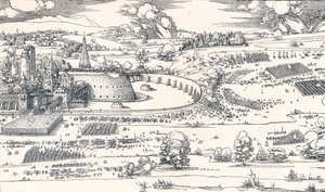 Belejringen af en fæstning I, 1527 1906 af Albrecht Dürer