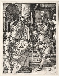Den lille lidenskab: Kristus før Annas, 1509-1511. af Albrecht Dürer
