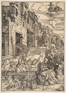 The Journ of the Holy Family in Egypt, fra The Life of the Virgin, efter 1511. af Albrecht Dürer