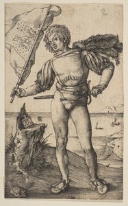 Fanebæreren, ca. 1501. af Albrecht Dürer