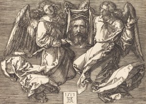 Sudarium holdt af to engle, 1513. af Albrecht Dürer