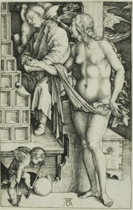 Ledigmandens fristelse (Drømmen om lægen) af Albrecht Dürer
