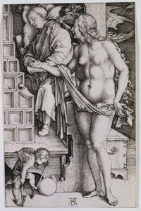 Ledigmandens fristelse af Albrecht Dürer