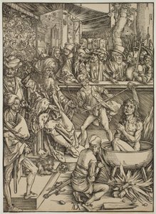 Torturen af Johannes Evangelisten af Albrecht Dürer