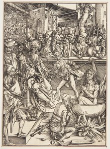 Torturen af Johannes Evangelisten af Albrecht Dürer