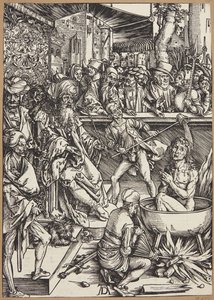 Torturen af Johannes Evangelisten af Albrecht Dürer