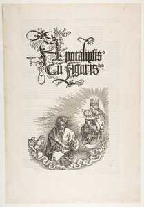 Jomfruen, der viser sig for Sankt Johannes, fra The Apocalypse.n.d. af Albrecht Dürer
